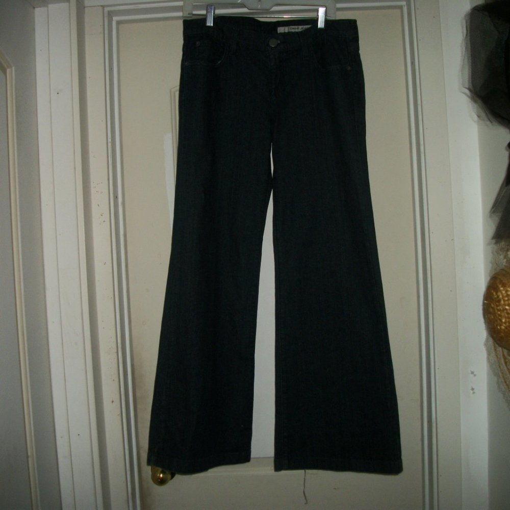 TRENDING DARK DENIM DKNY JEANS WIDE NAVY JEANS 10